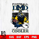 Michigan Wolverines Football Dad Cooler Svg Eps Dxf Png File, Digital Download, Instant Download