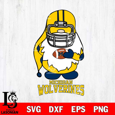 Michigan Wolverines Gnomes Christmas Svg Eps Dxf Png File, Digital Download, Instant Download