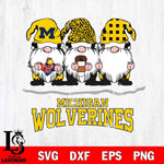 Michigan Wolverines Gnomes Coffee Svg Eps Dxf Png File, Digital Download, Instant Download