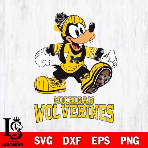 Michigan Wolverines Goofy Cool Sport SVG DXF EPS PNG FILE,NCAA svg ,Football Digital Download,Instant Download, Silhouette