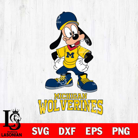 Michigan Wolverines Goofy Sport SVG DXF EPS PNG FILE,NCAA svg ,Football Digital Download,Instant Download, Silhouette