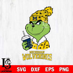 Michigan Wolverines Grinch Cofffe Christmas Cut Files Cricut, Svg Dxf Eps Png file, Digital download , Silhouette