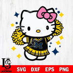 Michigan Wolverines Hello Kitty Cheerleader 4 Svg Eps Dxf Png File, Digital Download, Instant Download