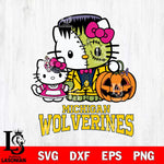 Michigan Wolverines Hello Kitty Horror 10 Svg Eps Dxf Png File, Digital Download
