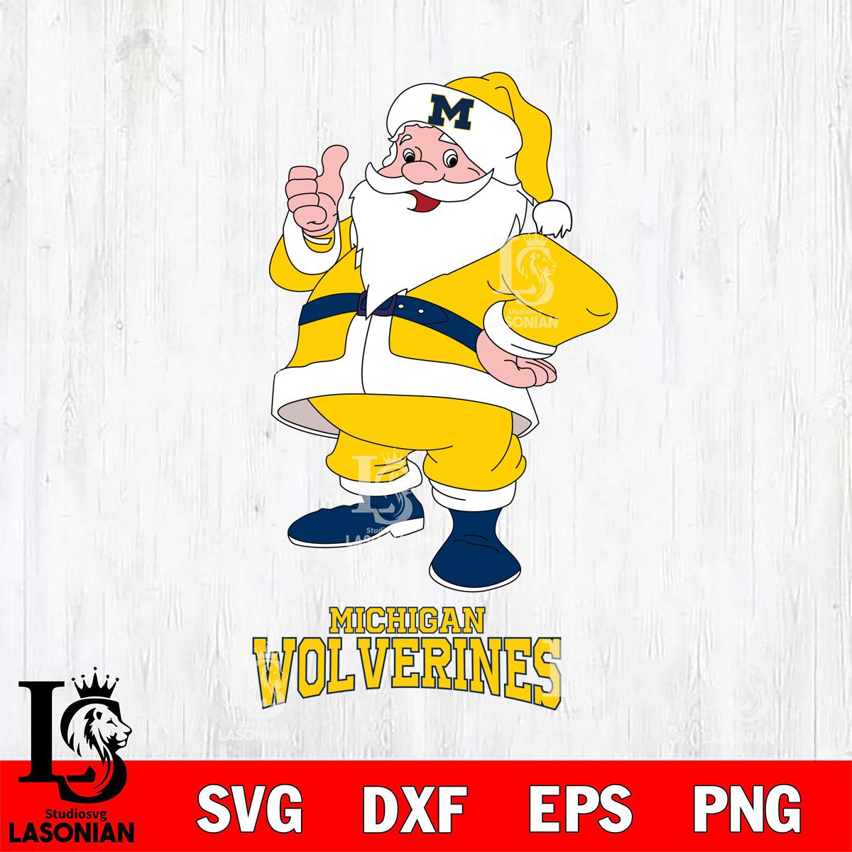 Michigan Wolverines Santa claus – lasoniansvg