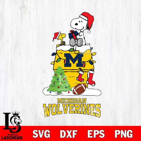 Michigan Wolverines Snoopy Sport 11 Svg Eps Dxf Png File, Digital Download