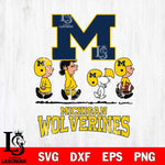 Michigan Wolverines Snoopy Sport 12 Svg Eps Dxf Png File, Digital Download