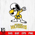 Michigan Wolverines Snoopy Sport 3 Svg Eps Dxf Png File, Digital Download