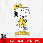 Michigan Wolverines Snoopy Sport 8 Svg Eps Dxf Png File, Digital Download
