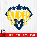 Michigan Wolverines Supper Dad Svg Eps Dxf Png File, Digital Download, Instant Download