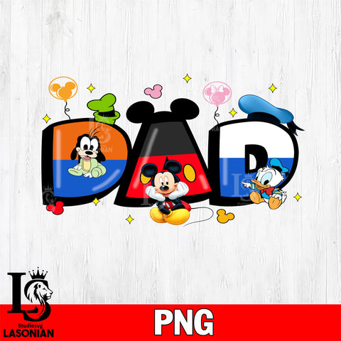 Mickey Dad png file, Digital Download, Instant Download