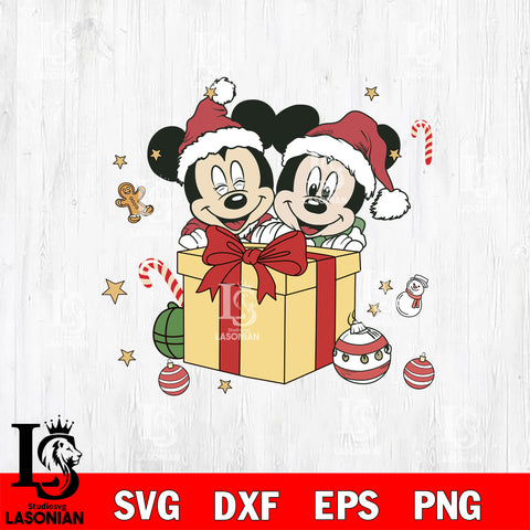 Mickey Minine Couple SVG DXF EPS PNG FILE,Christmas SVG, Disney Digital Download,Instant Download, Silhouette