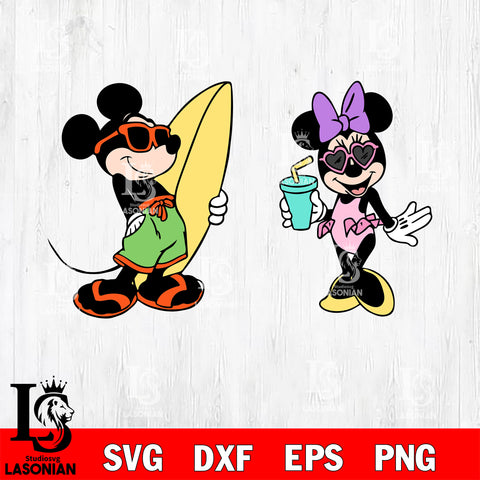 Mickey Mouse Beach SVG DXF EPS PNG FILE, Graduation File Cut, Digital Download,Instant Download, Silhouette, Cricut