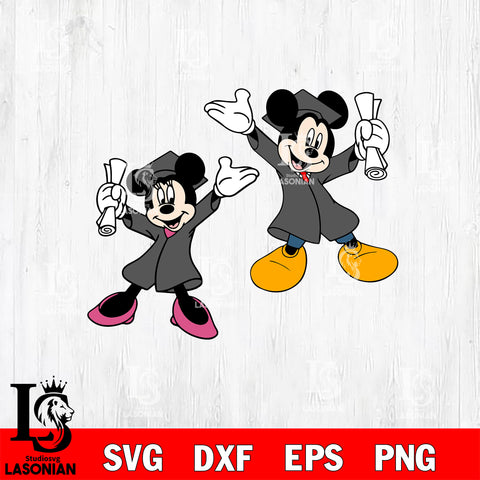 Mickey Mouse Graduation 2025 SVG DXF EPS PNG FILE,Graduation File Cut,Digital Download,Instant Download, Silhouette