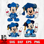 Mickey Mouse Graduation blue bundle SVG DXF EPS PNG FILE, Graduation File Cut, Digital Download,Instant Download, Silhouette, Cricut