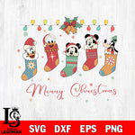 Mickey merry christmas SVG DXF EPS PNG FILE,Christmas SVG, Disney Digital Download,Instant Download, Silhouette