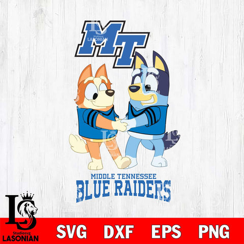 Middle Tennessee Blue Raiders Bluey Chilli Dance Svg Eps Dxf Png File, Digital Download, Instant Download