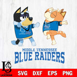 Middle Tennessee Blue Raiders Bluey Dance Svg Eps Dxf Png File, Digital Download, Instant Download