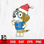 Middle Tennessee Blue Raiders Bluey Honey Christmas Svg Eps Dxf Png File, Digital Download, Instant Download