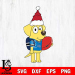 Middle Tennessee Blue Raiders Bluey Lucky Christmas Svg Eps Dxf Png File, Digital Download, Instant Download