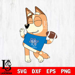 Middle Tennessee Blue Raiders Chilli bluey Svg Eps Dxf Png File, Digital Download, Instant Download