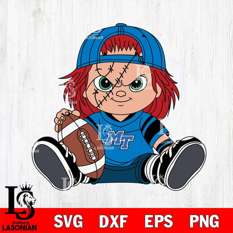 Middle Tennessee Blue Raiders Chucky Horror 11 Svg Eps Dxf Png File, NCAA svg, Digital Download, Instant Download