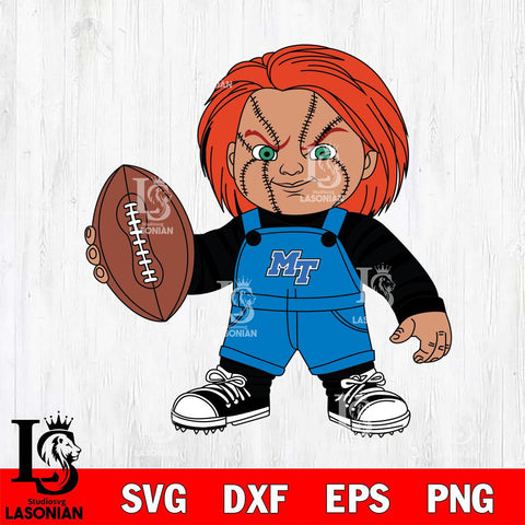 Middle Tennessee Blue Raiders Chucky Horror 12 Svg Eps Dxf Png File, NCAA svg, Digital Download, Instant Download