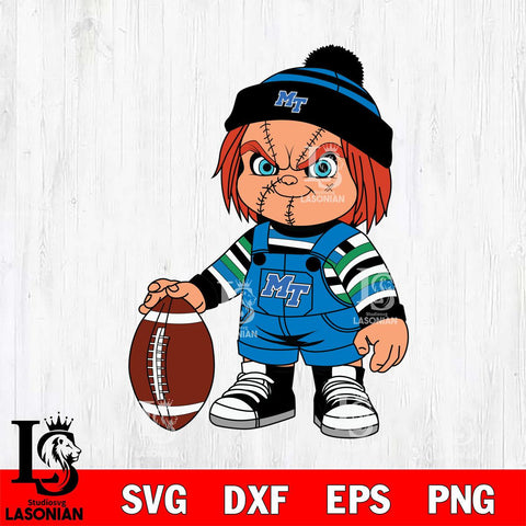 Middle Tennessee Blue Raiders Chucky Horror 6 Svg Eps Dxf Png File, NCAA svg, Digital Download, Instant Download