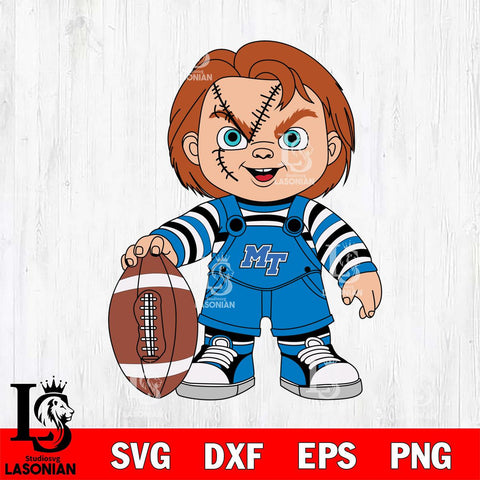 Middle Tennessee Blue Raiders Chucky Horror 7 Svg Eps Dxf Png File, NCAA svg, Digital Download, Instant Download