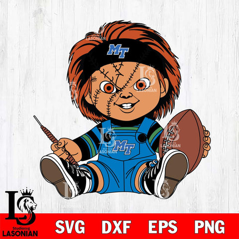 Middle Tennessee Blue Raiders Chucky Horror 9 Svg Eps Dxf Png File, NCAA svg, Digital Download, Instant Download