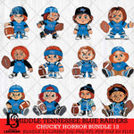 Middle Tennessee Blue Raiders Chucky Horror Bundle 12 SVG Eps Dxf Png File, Bundle NCAA svg, Digital Download, Instant Download