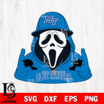 Middle Tennessee Blue Raiders Horror Character Ghostface Sport Svg Eps Dxf Png File, NCAA svg, Digital Download, Instant Download