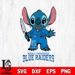 Middle Tennessee Blue Raiders Stitch Horror 2 Svg Eps Dxf Png File, NCAA svg, Digital Download, Instant Download