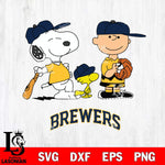 Milwaukee Brewers Game the Peanuts Sport Svg Eps Dxf Png File, MLB File Cut,Digital Download,Instant Download,MLB Svg Files