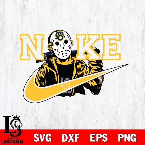 Milwaukee Brewers Jason Voorhees Nike Svg Eps Dxf Png File, Digital Download, Instant Download