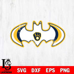 Milwaukee Brewers Logo Batman MLB Svg Eps Dxf Png File,MLB File Cut ,Baseball Digital Download , Instant Download, Cut Svg Files