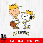 Milwaukee Brewers Peanuts Sport Svg Eps Dxf Png File, MLB File Cut,Digital Download,Instant Download,MLB Svg Files