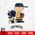 Milwaukee Brewers Peanuts baseball Svg Eps Dxf Png File, MLB File Cut,Digital Download,Instant Download,MLB Svg Files