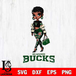 Milwaukee Bucks Beautiful Black Fan Girl