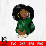Milwaukee Bucks Girls sport 6 Svg Eps Dxf Png File, Digital Download, Instant Download