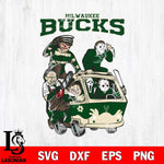 Milwaukee Bucks Jason Voorhees Horror 10 Svg Eps Dxf Png File, NBA svg, Digital Download, Instant Download