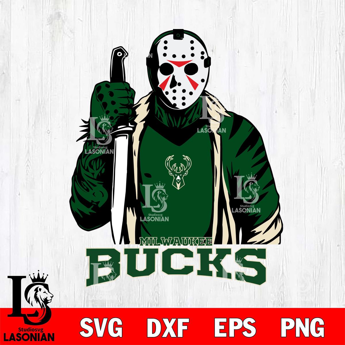 Milwaukee Bucks Jason Voorhees Horror 3 – lasoniansvg