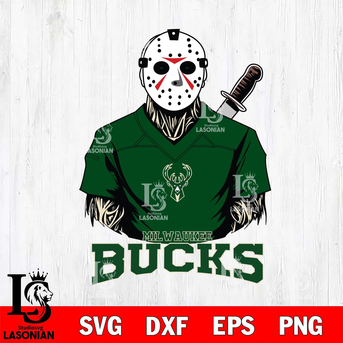 Milwaukee Bucks Jason Voorhees Horror 4 – lasoniansvg