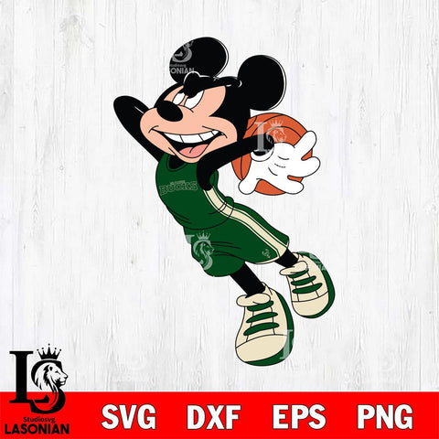 Milwaukee Bucks Mickey Minne 7 Nba Svg Eps Dxf Png File, NBA svg, Digital Download, Instant Download