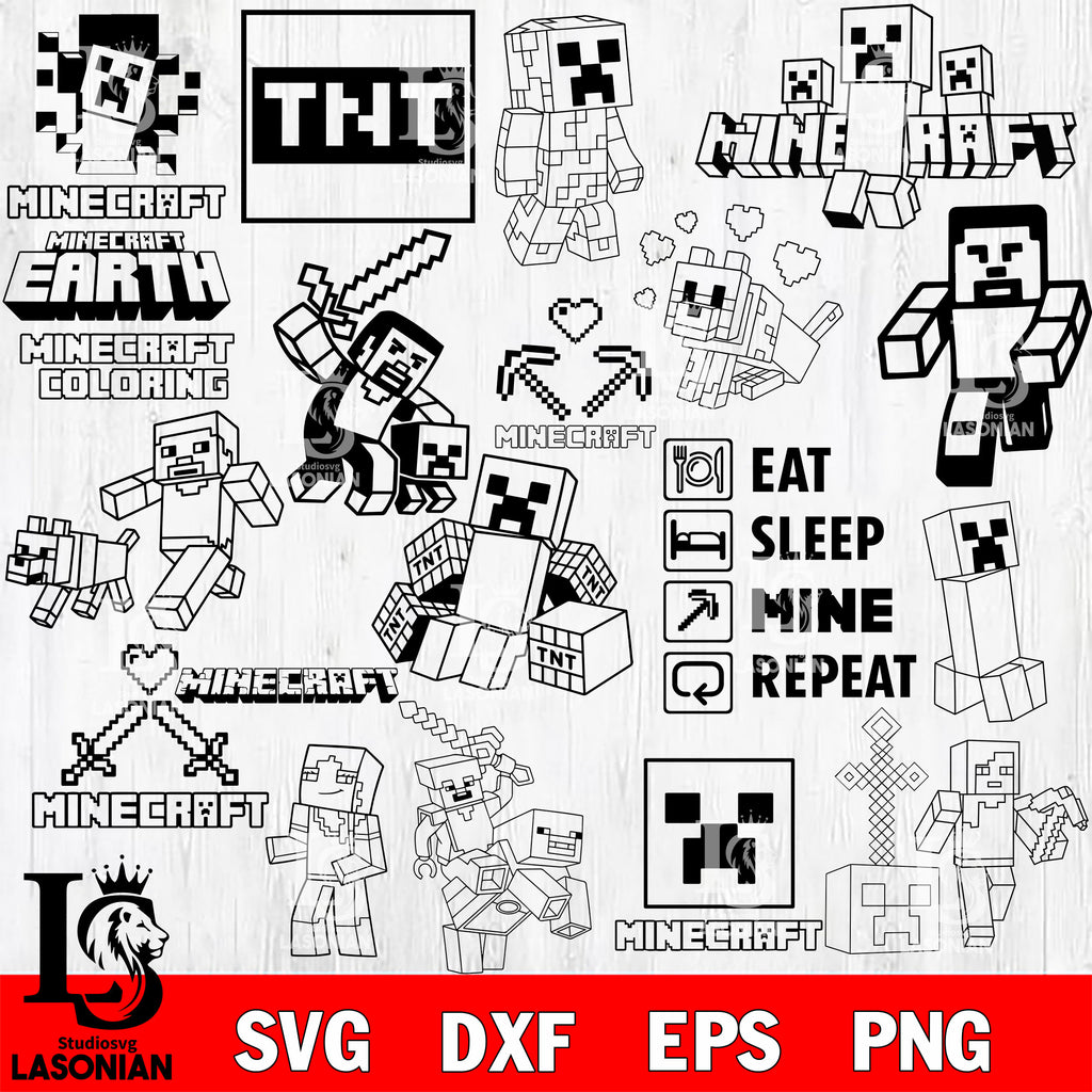 Pink Minecraft Svg Minecraft Svg Bundle – lasoniansvg