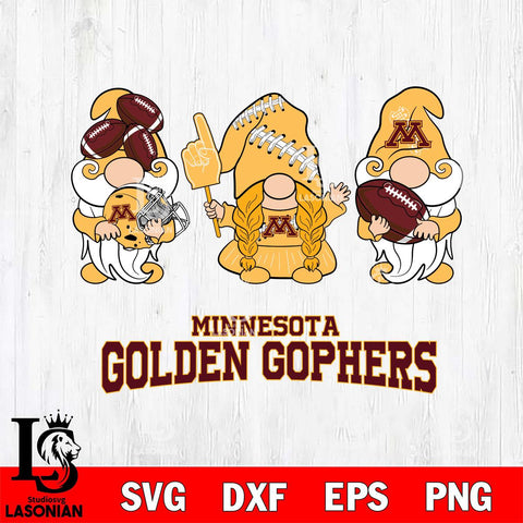 Minnesota Golden Gophers 3 Gnomes Football Svg Eps Dxf Png File, Digital Download, Instant Download