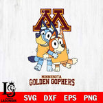 Minnesota Golden Gophers Bluey & Bingo 3 Svg Eps Dxf Png File, NCAA svg, Digital Download, Instant Download