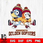 Minnesota Golden Gophers Bluey & Bingo 8 Svg Eps Dxf Png File, NCAA svg, Digital Download, Instant Download