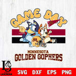 Minnesota Golden Gophers Bluey & Bingo 9 Svg Eps Dxf Png File, NCAA svg, Digital Download, Instant Download