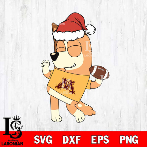 Minnesota Golden Gophers Bluey Chilli Christmas Svg Eps Dxf Png File, Digital Download, Instant Download
